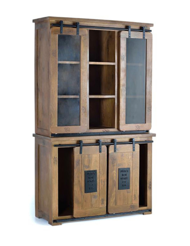 Vitrina alacena Acra madera de mango