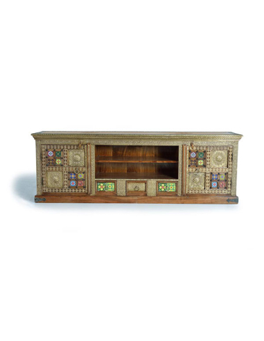 Mueble TV Nagoya madera de acacia maciza