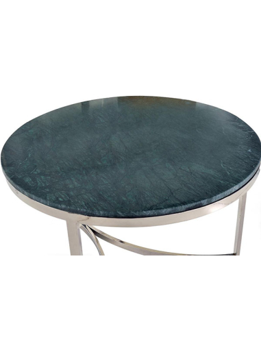 Set de 2 mesas de centro acero... Set de 2 mesas de centro acero...