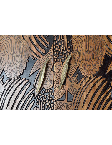 Vitrina mueble botellero Lagos madera...