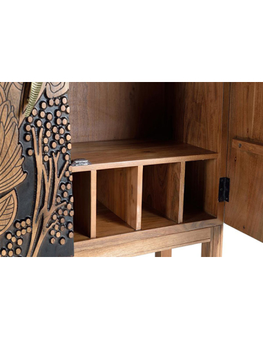 Vitrina mueble botellero Lagos madera...