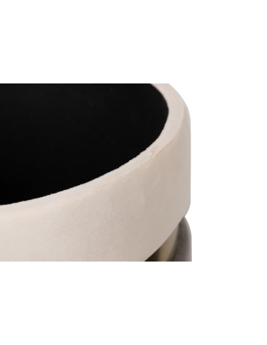 Set 2 puffs velvet tonos grises,...