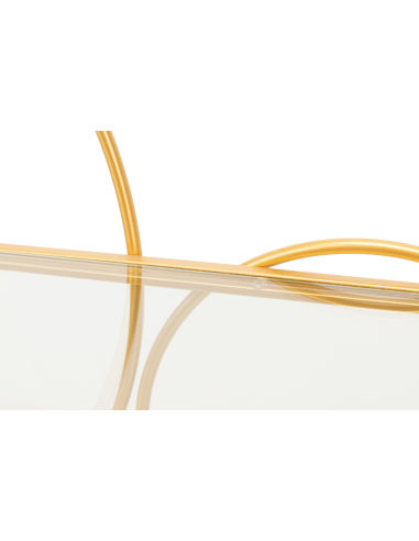 Consola recibidor metal dorado con...