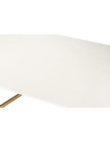 Mesa de comedor MDF metal blanca y... Mesa de comedor MDF metal blanca y...