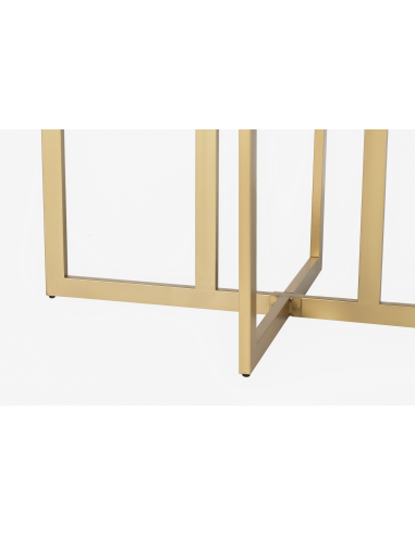 Mesa de comedor MDF metal negro y...