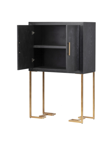 Aparador negro-dorado