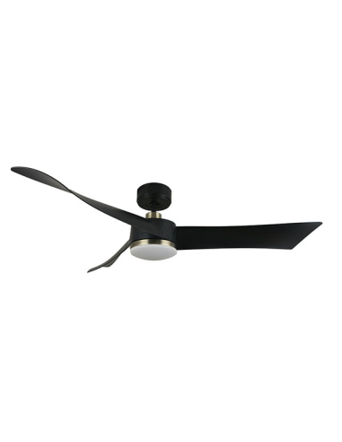 Ventilador DC Tempel Negro y Cuero 3...