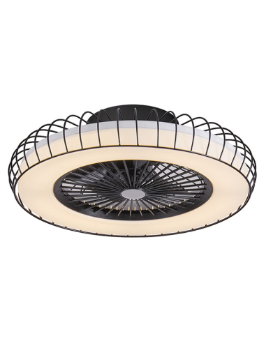 Ventilador DC Albonez Negro 5 aspas...