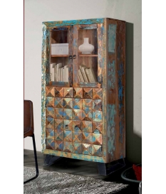 Vitrina vintage madera reciclada