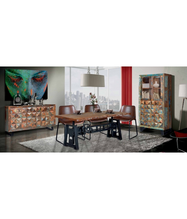 Vitrina vintage madera reciclada