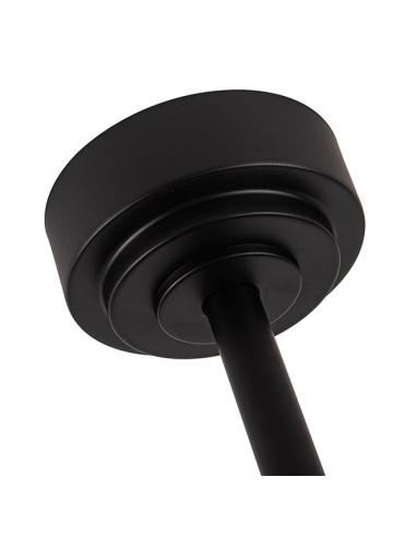 Ventilador DC Vulturno Negro aspas Roble