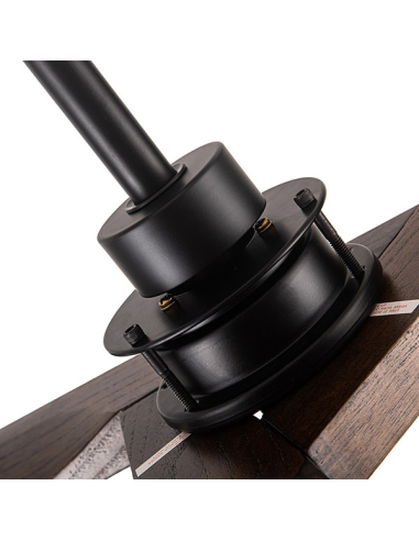 Ventilador DC Vulturno Negro aspas Roble