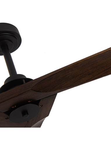 Ventilador DC Vulturno Negro aspas Roble
