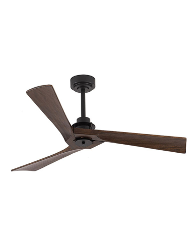 Ventilador DC Vulturno Negro aspas Roble