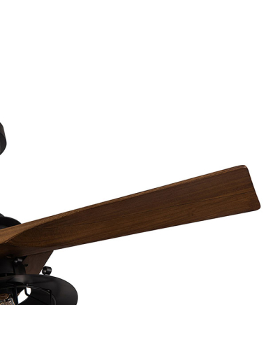 Ventilador DC Vulturno Negro aspas Roble