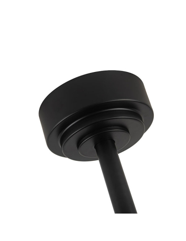 Ventilador DC Aquilo Negro 4 aspas Roble