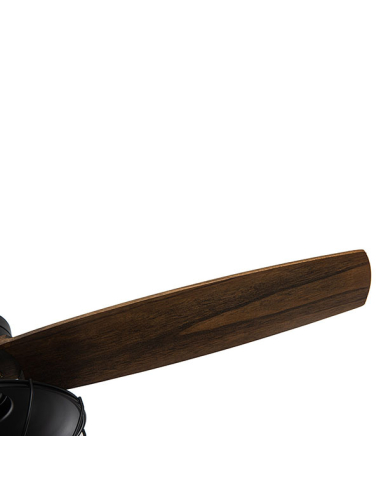 Ventilador DC Aquilo Negro 4 aspas Roble