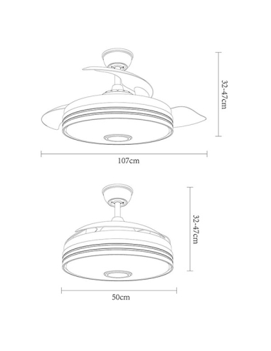 Ventilador DC Matanuska Blanco