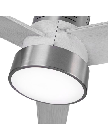 Ventilador DC Teo Niquel 3 aspas Gris