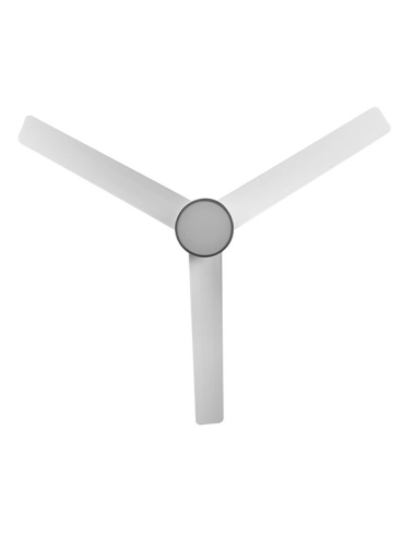 Ventilador DC Teo Niquel 3 aspas Blancas