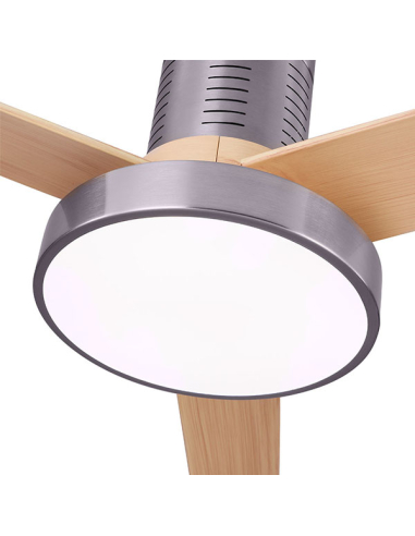 Ventilador DC Pax Níquel 3 aspas Haya