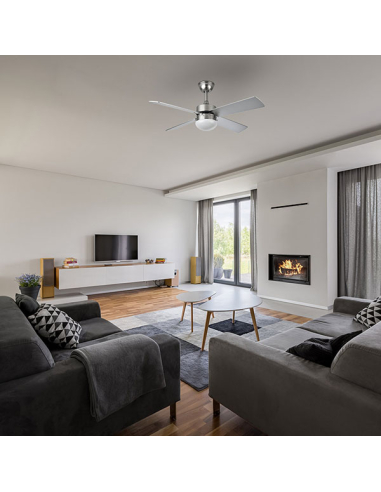 Ventilador DC Sofia Niquel 4 aspas...