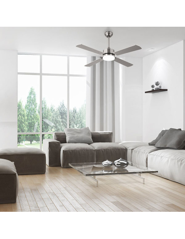 Ventilador DC Hupe Níquel 4 aspas