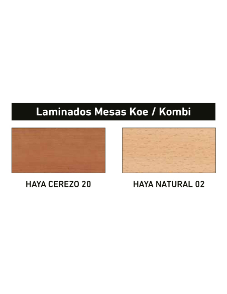 Mesa Koe extensible natural patas madera natural 110x70