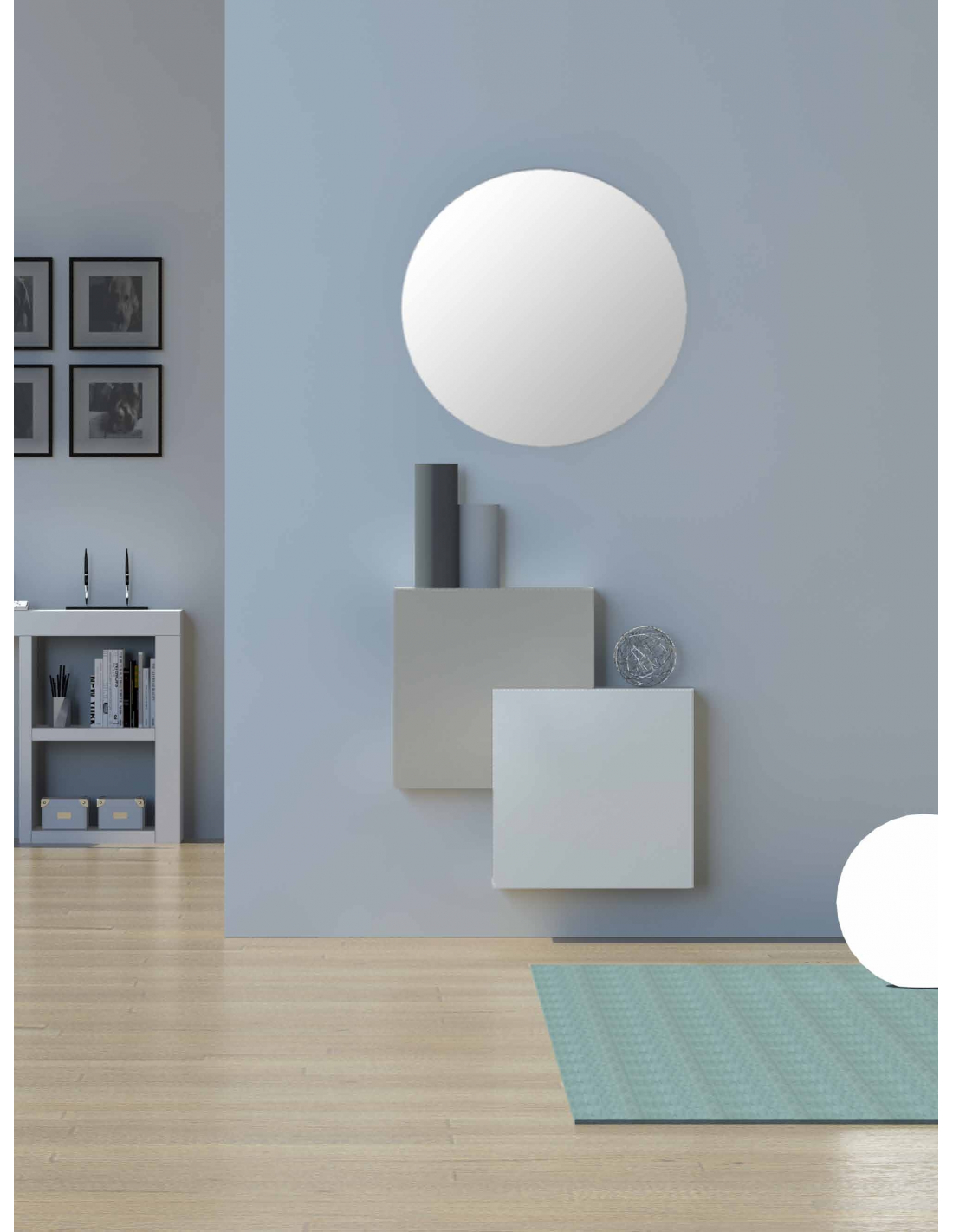Mueble recibidor de diseño minimalista DS172451/461