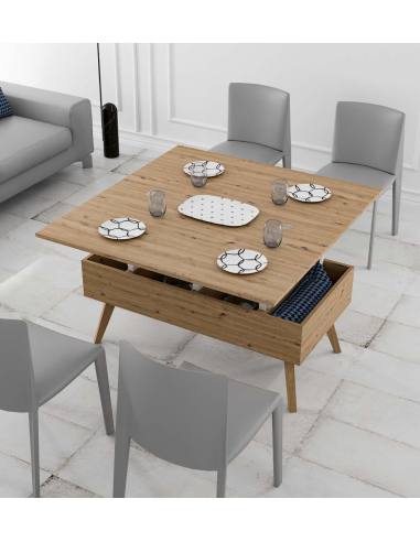 Mesa de centro convertible en mesa de...