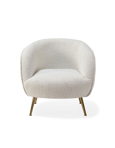 Sillón tela blanco SL-830