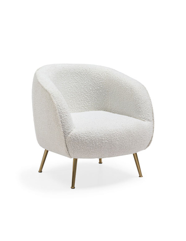 Sillón tela blanco SL-830