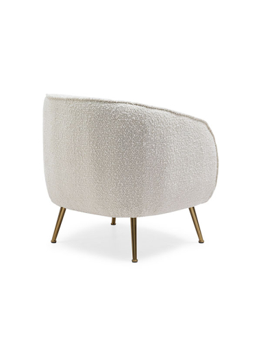 Sillón tela blanco SL-830