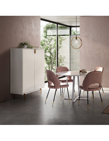 Aparador alto cubo Candem blanco...