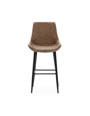 Set 2 Taburetes ST-118 polipiel marrón