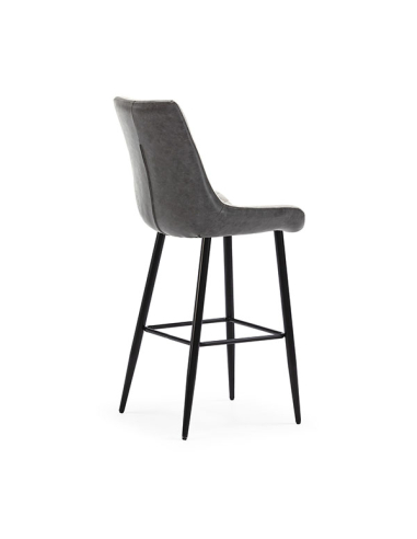 Set 2 Taburetes ST-118 polipiel gris