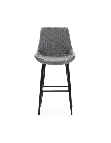 Set 2 Taburetes ST-118 polipiel gris