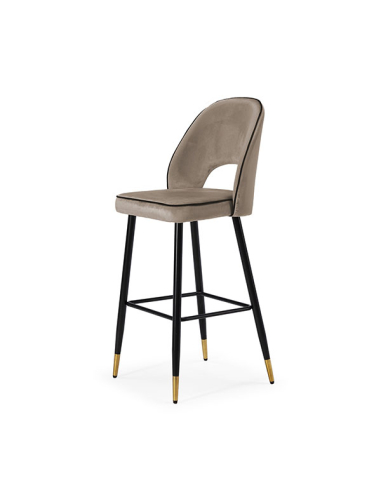 Set 2 Taburetes ST-539 terciopelo topo