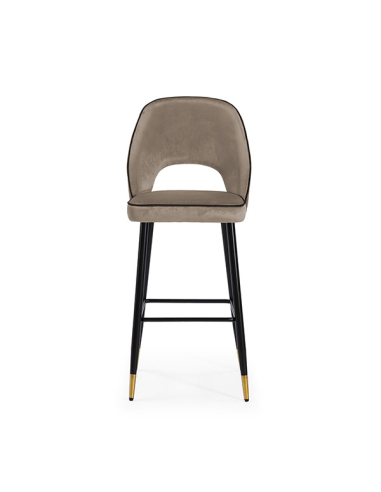 Set 2 Taburetes ST-539 terciopelo topo