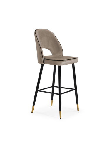 Set 2 Taburetes ST-539 terciopelo topo