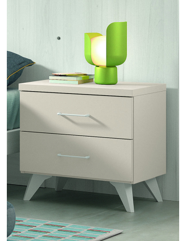 Mesita de noche dos cajones mod. 37692