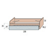 Cama nido juvenil Basic mod. 37718 | Kasas Decoración