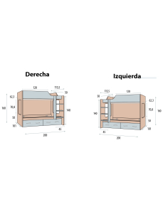 Cama litera Basic 2 cajones... 2