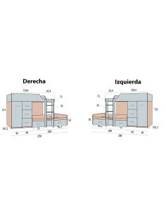 Cama litera block Basic con... 2