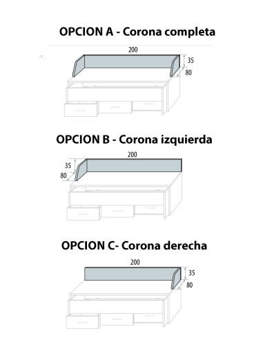 Compacto juvenil Basic R-64 con nido...