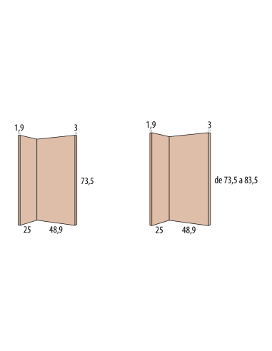 Pie costado lateral para mesa de...