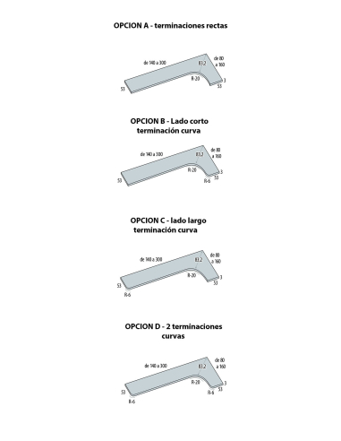Encimera mesa de estudio angular...