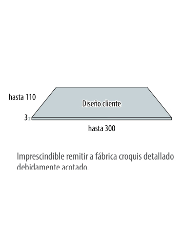 Encimera diseño libre mesa de estudio...