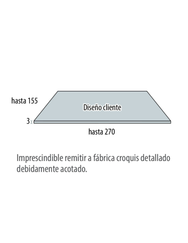 Encimera diseño libre mesa de estudio...