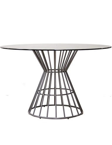 Mesa de comedor cristal efecto mármol...